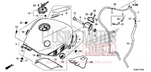 RESERVOIR A CARBURANT VFR800FE de 2014